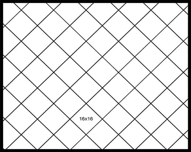 16×16 Diagonal 16x16 Diagonal