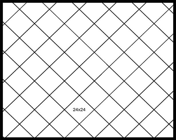 24×24 Diagonal 24x24 Diagonal