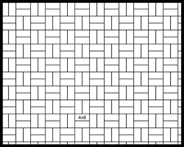 4×8 Basketweave 4x8 Basketweave