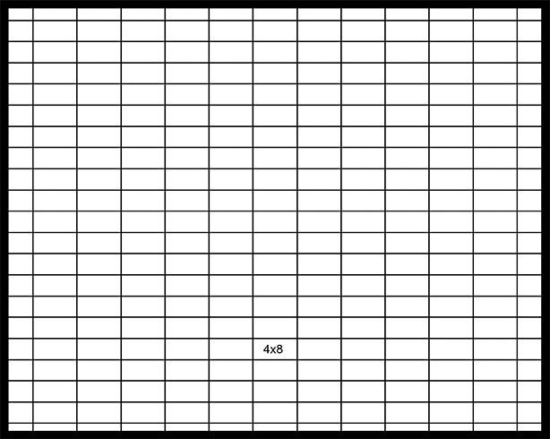 4×8 Stacked Running Bond 4x8 Stacked Running Bond