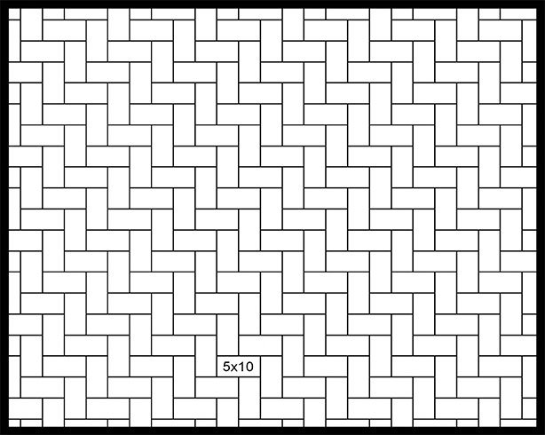 5×10 90° Herringbone 5x10 90° Herringbone