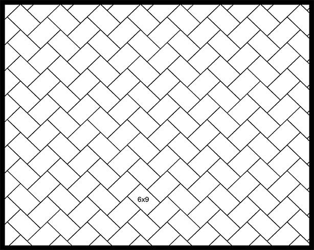 6×9 45° Herringbone 6x9 45° Herringbone
