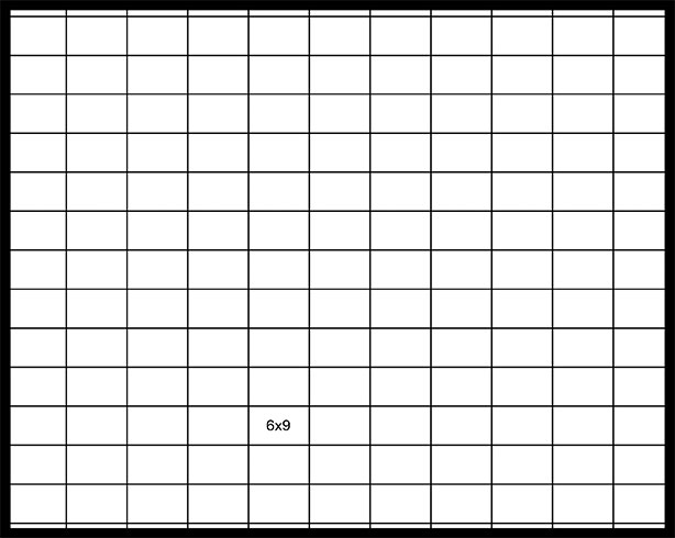 6×9 Stacked Running Bond 6x9 Stacked Running Bond