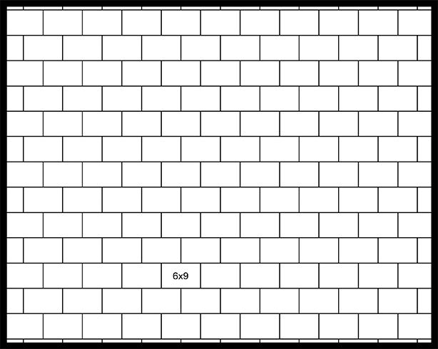 6×9 Staggered Running Bond 6x9 Staggered Running Bond