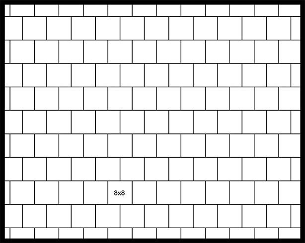 8×8 Staggered Running Bond 8x8 Staggered Running Bond